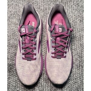 Brooks Launch 8 Women's Running Shoes Purple Grey Size 10 Athletic Sneakers